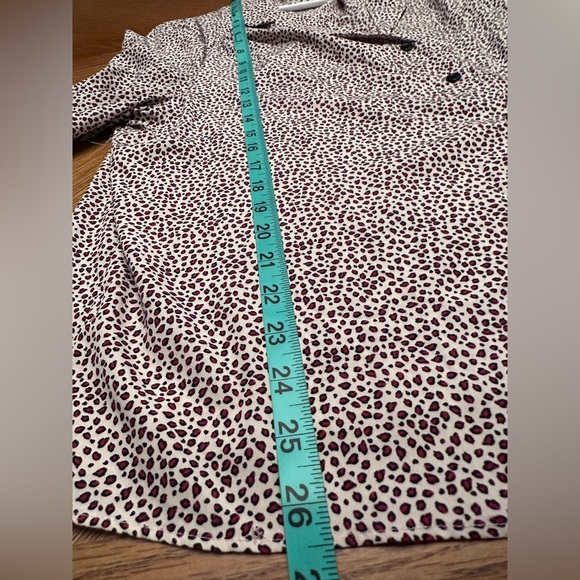 NWOT Topshop Animal Print Button Up Shirt Women’s Size 14 - Picture 7 of 10